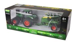 Amewi RC Traktor 2,4 Ghz se secím přívěsem, světla, zvuk 1:24