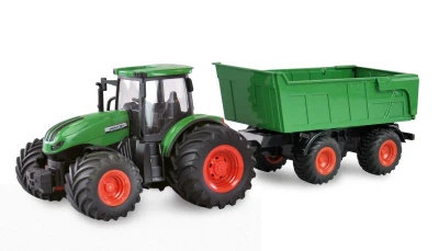 Amewi RC Traktor 2,4 Ghz se sklápěcím přívěsem, světla, zvuk 1:24 Amewi RC Traktor 2,4 Ghz se sklápěcím přívěsem, světla, zvuk 1:24