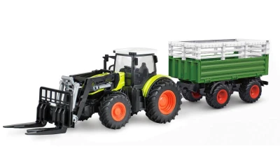 Amewi RC Traktor s XL příslušenstvím 1:24, světla, zvuk Amewi RC Traktor s XL příslušenstvím 1:24, světla, zvuk