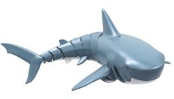 SHARKY, dálkově ovládaný žralok modrý, 4 kanály, dvě lodní turbíny, 2,4Ghz, RTR SHARKY, dálkově ovládaný žralok modrý, 4 kanály, dvě lodní turbíny, 2,4Ghz, RTR