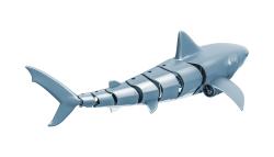SHARKY, dálkově ovládaný žralok modrý, 4 kanály, dvě lodní turbíny, 2,4Ghz, RTR