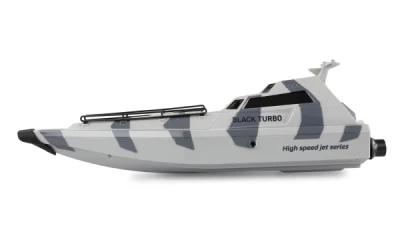 AMEWI Trade e.K. Amewi RC vojenský člun Black Turbo šedá kamufláž