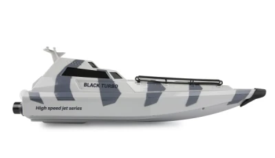 AMEWI Trade e.K. Amewi RC vojenský člun Black Turbo šedá kamufláž