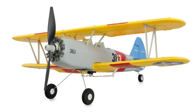 AMEWI AMXFlight N2S-2 Stearman 360mm s gyroskopem 6G/3D 6 kanálů RTF RC letadlo