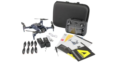 AMEWI Trade e.K. AMXFlight X8TGPS dron s kamerou, LCD dálkovým ovládáním, střídavými motory, 2 aku v balení