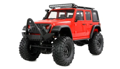 Amewi AMXRock Crosstrail červený 4WD 1:16 RTR LED rampa RC crawler