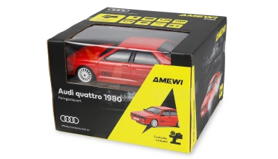 AMEWI Trade e.K. Audi quattro 1980 Onroad a Drift pneu 4WD 1:28 RTR červená
