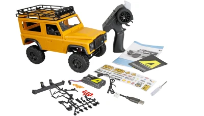 Amewi RC crawler D90 Defender proporcionální, 1:12 camel trophy
