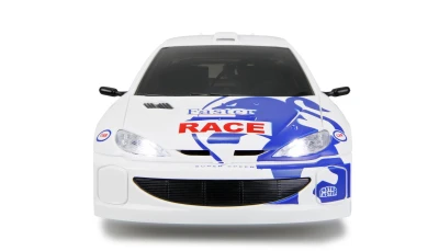 Amewi PR28 Peugeot 206 bílé s gyroskopem 4x4 1:28 RTR driftovací RC auto