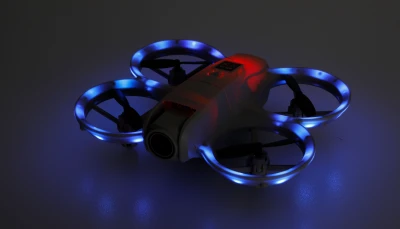 AMEWI Trade e.K. Dron GT3 s FPV kamerou a LED oblouky, RTF sada pro začátečníky