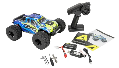 Amewi Hyper Go MTX14 střídavý motor 4x4 1:14 RTR LED rampa monster truck