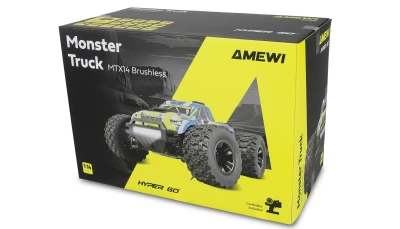 Amewi Hyper Go MTX14 střídavý motor 4x4 1:14 RTR LED rampa monster truck