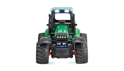 Amewi kovový RC traktor s cisternou 1:64 RTR zelený, 3 rychlostní stupně, LED světla