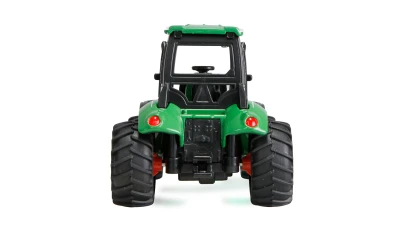 Amewi Kovový RC traktor s přívěsem na dřevo a nakládacím jeřábem 1:64 RTR zelený, 3 rychlostní stupně, LED světla