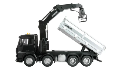 Amewi Mercedes-Benz Arocs černý 8x4/4 4WD 1:18 RTR RC sklápěč s hydraulickou rukou