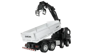 Amewi Mercedes-Benz Arocs černý 8x4/4 4WD 1:18 RTR RC sklápěč s hydraulickou rukou