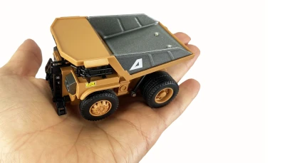 AMEWI Trade e.K. Mini kovový sklápěcí RC dumper, proporcionální, 8 kanálů, 1:64 RTR