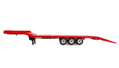 Amewi červený třínápravový podvalníkový návěs pro modely Scania 1:18