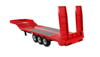 Amewi červený třínápravový podvalníkový návěs pro modely Scania 1:18