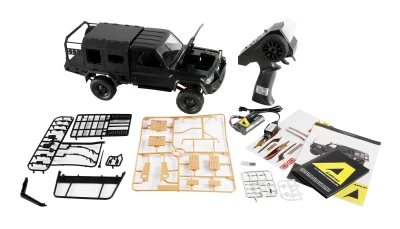 Amewi Toyota Land Cruiser Crawler černý 4WD 1:12 RTR LED osvětlení RC auto