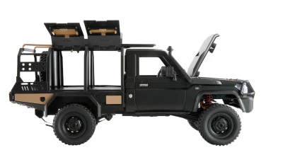 Amewi Toyota Land Cruiser Crawler černý 4WD 1:12 RTR LED osvětlení RC auto