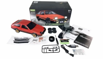 AMEWI AE86 Sprinter Trueno 1:18 RTR červené RC driftovací auto