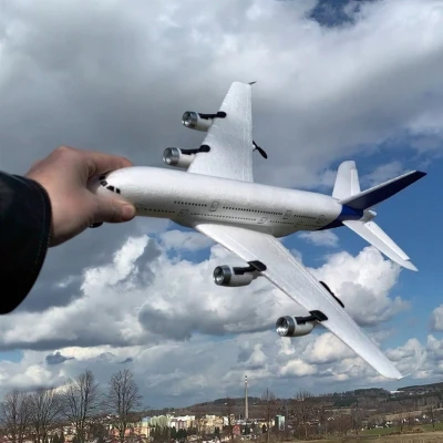 AIRBUS A380 RC letadlo se stabilizací, 3ch - motory a výškovka, 510mm, RTF 2,4GHz, EPP