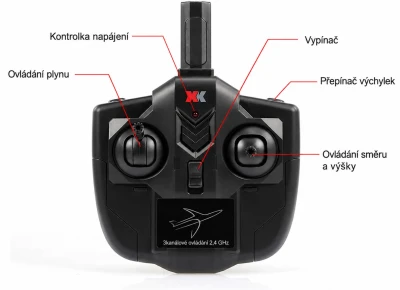 AIRBUS A380 RC letadlo se stabilizací, 3ch - motory a výškovka, 510mm, RTF 2,4GHz, EPP