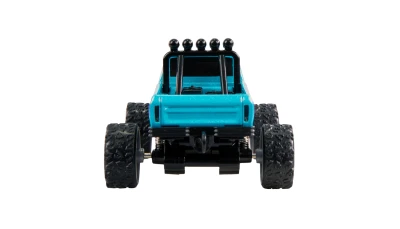 AMEWI Trade e.K. RC Monster Truck kovový 1:64 RTR LED Tempomat 2,4GHz modrý