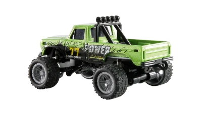 Amewi RC Monster Truck kovový 1:64 RTR LED Tempomat 2,4GHz zelený