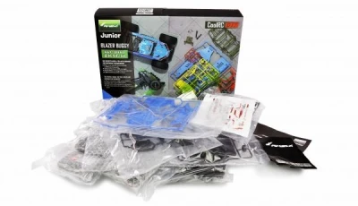 AMEWI Coolrc DIY Blazer Buggy 1:18 modrá RC stavebnice