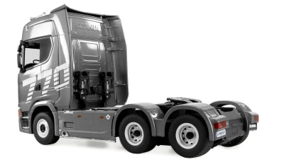 AMEWI Scania 770 6x4 1:18 RTR stříbrný RC tahač s podvalníkem