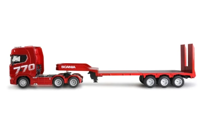 Amewi Scania 770S 6x4 1:24 RTR červený RC tahač s podvalníkem