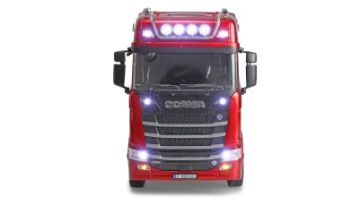 Amewi Scania 770S 6x4 1:24 RTR červený RC tahač s podvalníkem