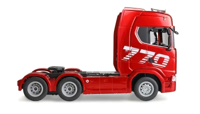 Amewi Scania 770S 6x4 1:24 RTR červený RC tahač s podvalníkem