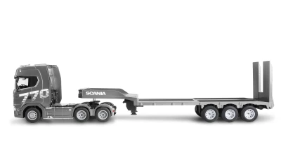 Amewi Scania 770S 6x4 stříbrný s podvalníkem 1:24 RTR RC tahač