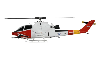 AMEWI Trade e.K. RC vrtulník Bell AH-1 Arctic Cobra 6ti kanálový 3D/6G RTF sada 1:34 se střídavými motory