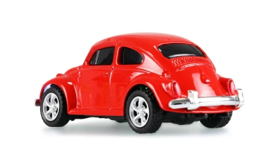 Amewi VW Brouk 1300 červený kovový model auta s dálkovým ovládáním a LED světly 1:64 RTR