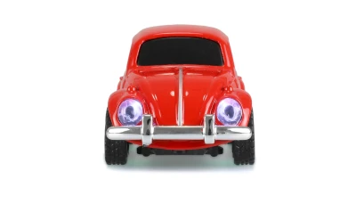 Amewi VW Brouk 1300 červený kovový model auta s dálkovým ovládáním a LED světly 1:64 RTR