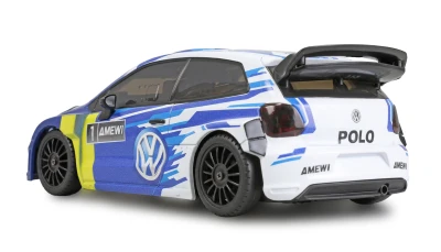 Amewi VW Polo R WRC modré 4WD 1:28 RTR driftovací auto s gyroskopem