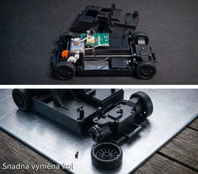 Amewi VW Polo R WRC modré 4WD 1:28 RTR driftovací auto s gyroskopem