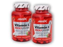 Amix 2x Vitamin C 1000mg + Rose Hips 100 cps Amix 2x Vitamin C 1000mg + Rose Hips 100 cps