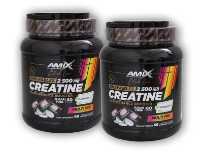 Amix Black Line 2x Black Line Creatine Creapure 2500mg 60 Chewable Tabs Zero Sugar Multi Amix Black Line 2x Black Line Creatine Creapure 2500mg 60 Chewable Tabs Zero Sugar Multi