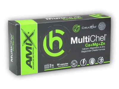 Amix ChelaZone MultiChel Calcium + Magnesium + Zinc 90 Vcps Amix ChelaZone MultiChel Calcium + Magnesium + Zinc 90 Vcps