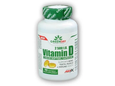 Amix GreenDay Vitamin D3 2500 I.U. 90 tobolek Amix GreenDay Vitamin D3 2500 I.U. 90 tobolek