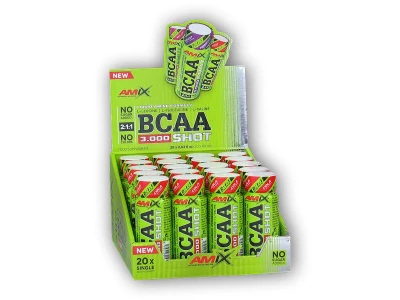 Amix High Class Series MIX BCAA 3000 2:1:1 Shot 20x60ml Amix High Class Series MIX BCAA 3000 2:1:1 Shot 20x60ml