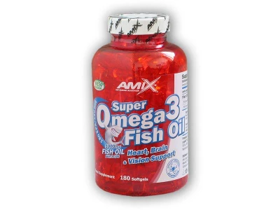 Amix Super Omega 3 Fish Oil 1000mg 180 kapslí Amix Super Omega 3 Fish Oil 1000mg 180 kapslí