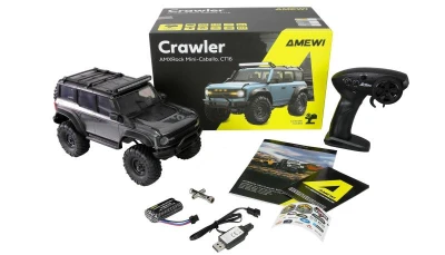 AMEWI AMXRock Caballo 1:16 RTR 4WD šedý RC crawler s LED rampou
