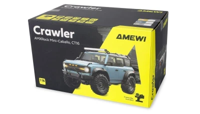 AMEWI AMXRock Caballo 1:16 RTR 4WD šedý RC crawler s LED rampou