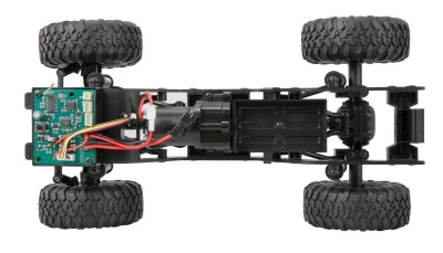 Amewi AMXRock D90 oranžový 4WD 1:16 RTR LED rampa RC crawler